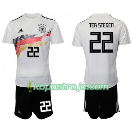 Billiga Fotbollströjor Tyskland TER STEGEN 22 Barn Hemma tröja 2019 Kortärmad